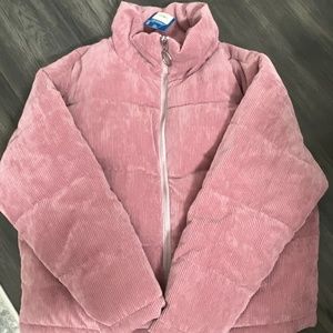 NWT Arizona Jean Co Corduroy Bomber Jacket in Pink